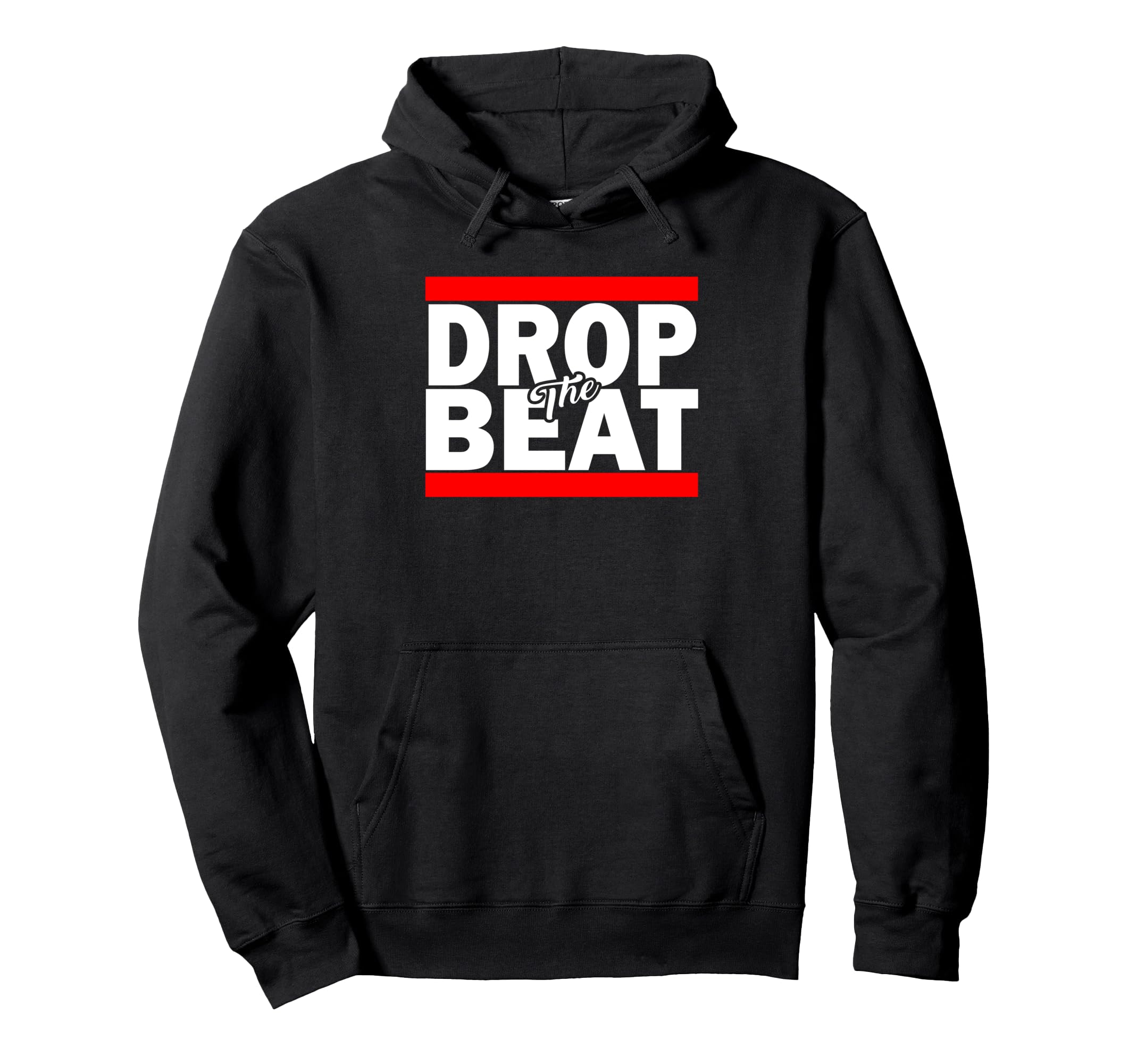 Drop Beat Old School Hip Hop 80S Hoodie - Casual Everyday Wear for Adults - T-Shirt, Sweatshirt, Hoodie