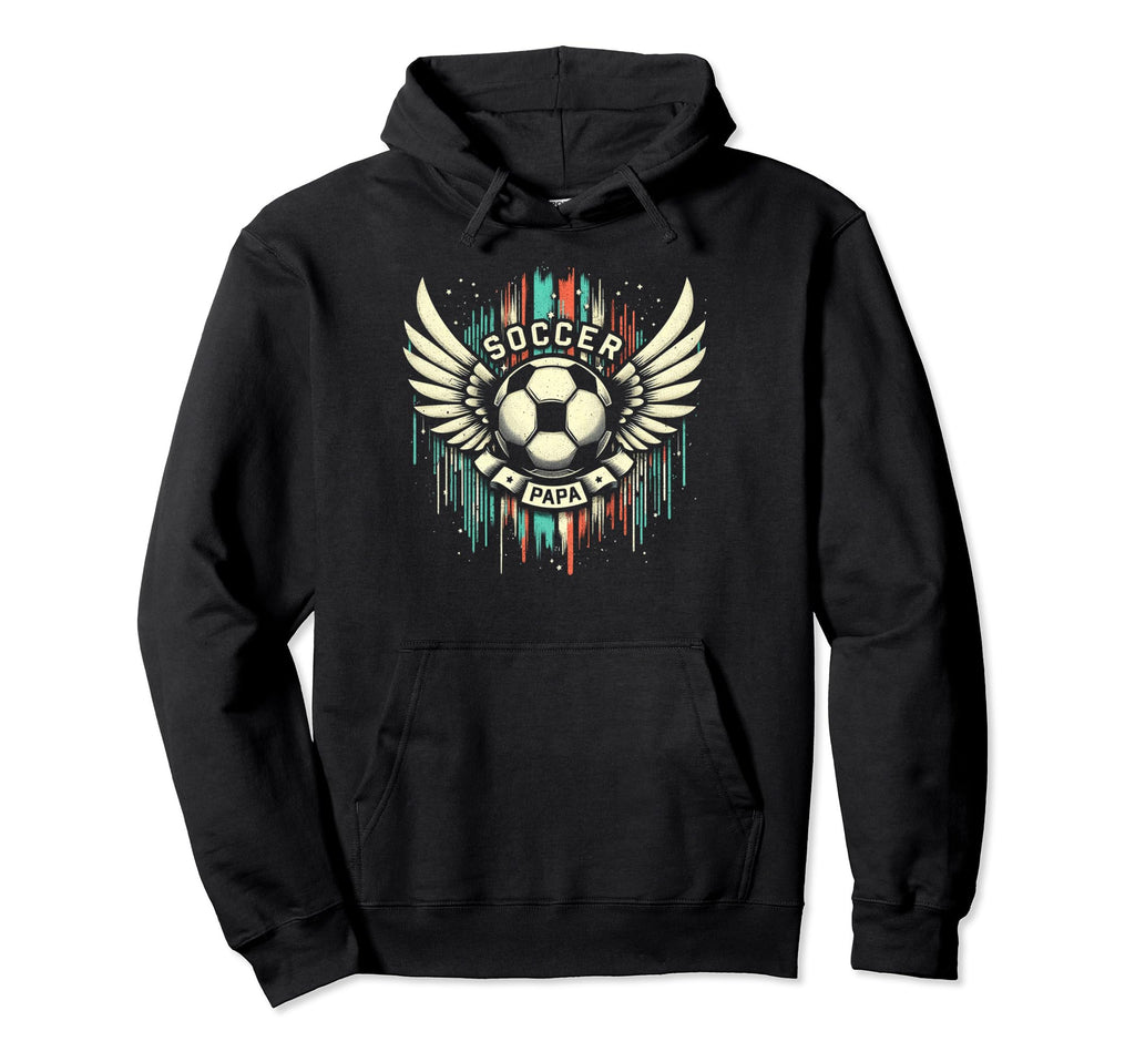 Soccer Papa Family Matching Dad Fathers Hoodie - Trendy Graphic Men Women - T-Shirt, Sweatshirt, Hoodie