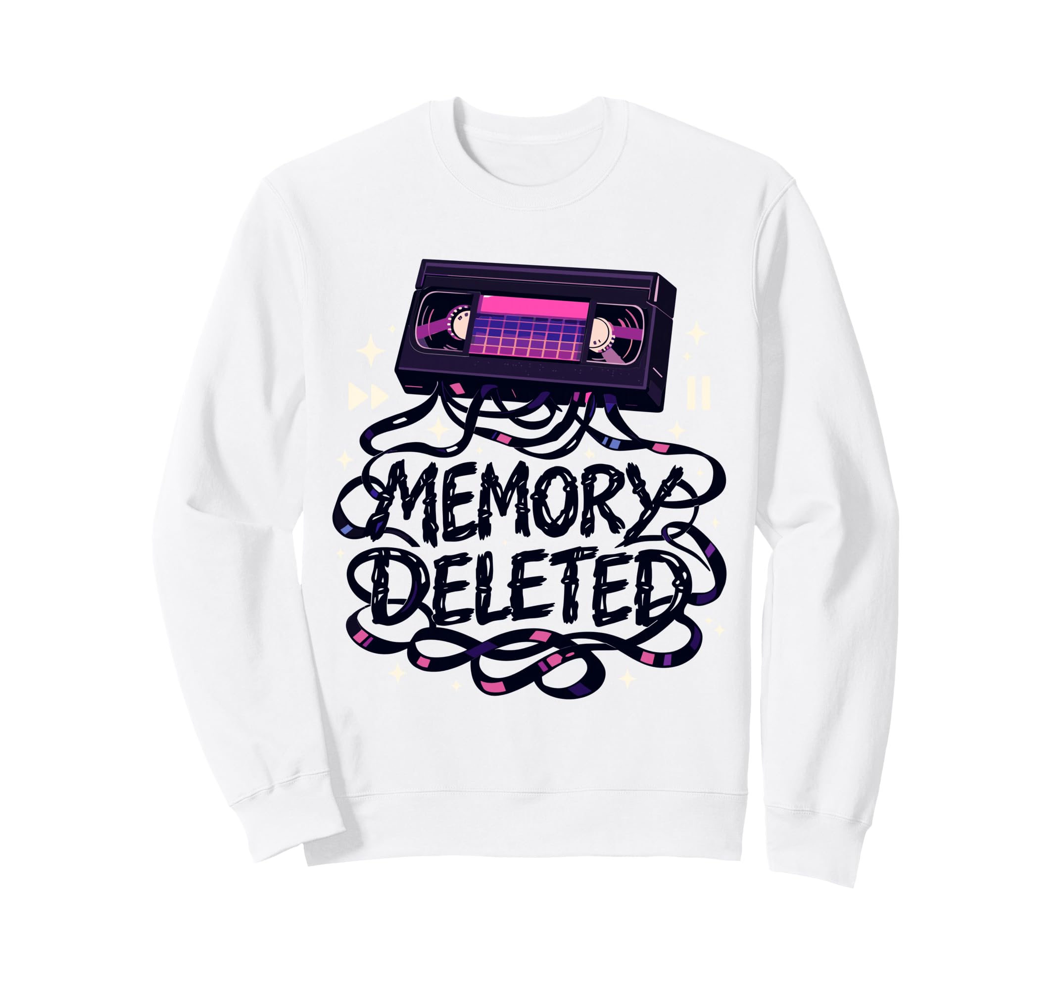 Memory Deleted Funny Cassette Sweatshirt - Fun Novelty Design Men Women - T-Shirt, Sweatshirt, Hoodie