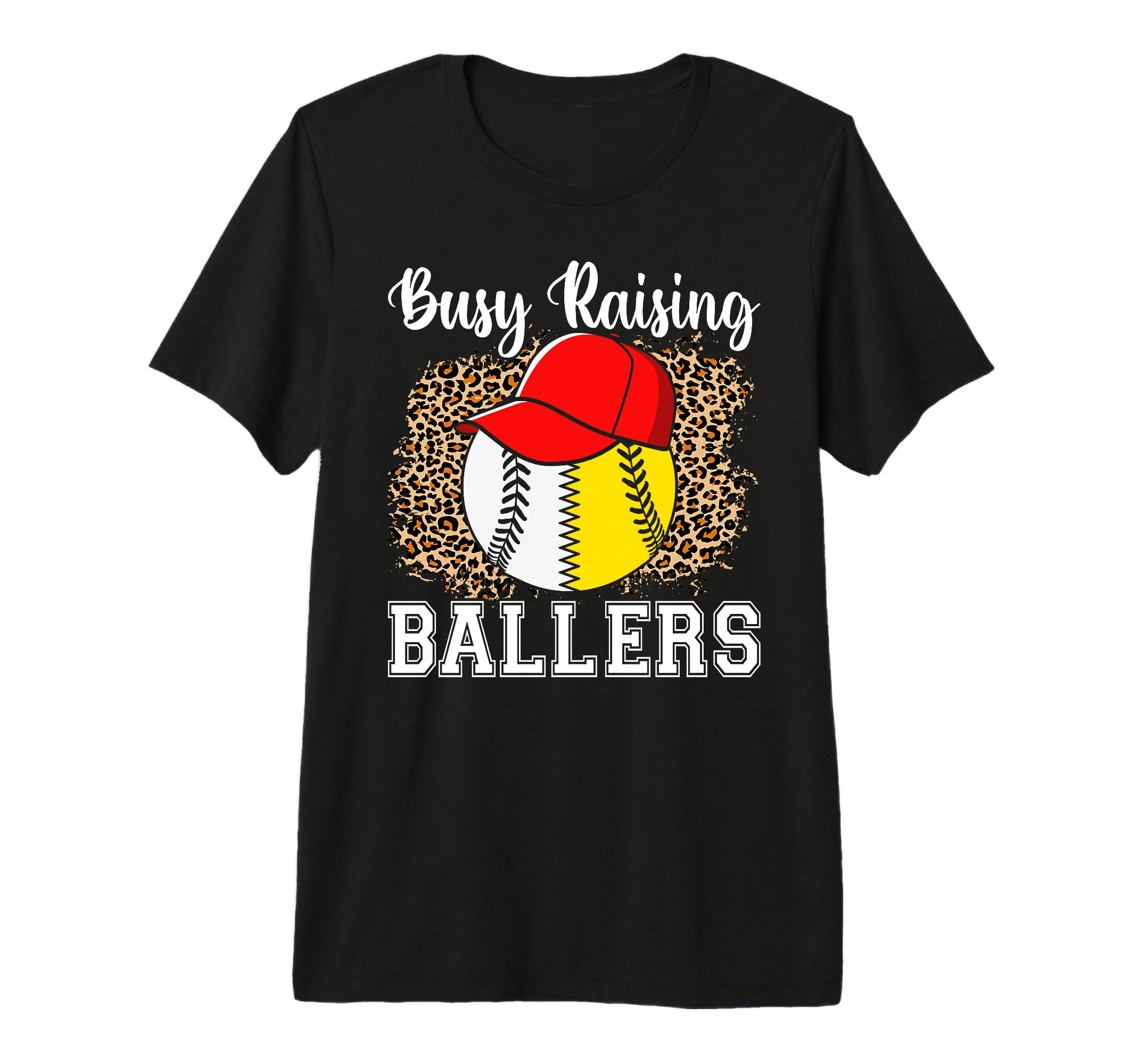 Busy Raising Ballers Softball Baseball T-Shirt - Custom Art Print Unisex - T-Shirt, Sweatshirt, Hoodie