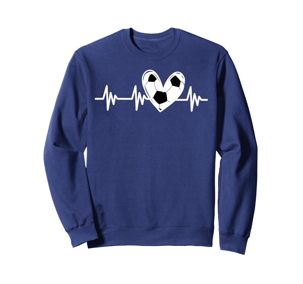 Heartbeat Soccer Lover Tween Teen Sweatshirt - Novelty Apparel Unisex - T-Shirt, Sweatshirt, Hoodie