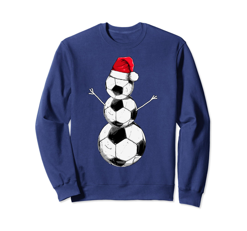 Funny Football Snowman Soccer Sweatshirt - Trendy Graphic for Adults - T-Shirt, Sweatshirt, Hoodie