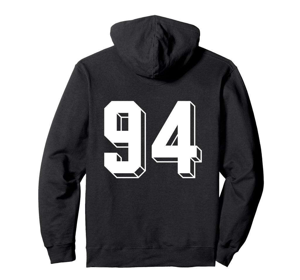 Number 94 Backside 80S 90S Team Jersey Hoodie - Unique Graphic Men Women - T-Shirt, Sweatshirt, Hoodie