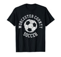 Worcester County Soccer Distressed 90S T-Shirt - Minimalist Print Unisex - T-Shirt, Sweatshirt, Hoodie