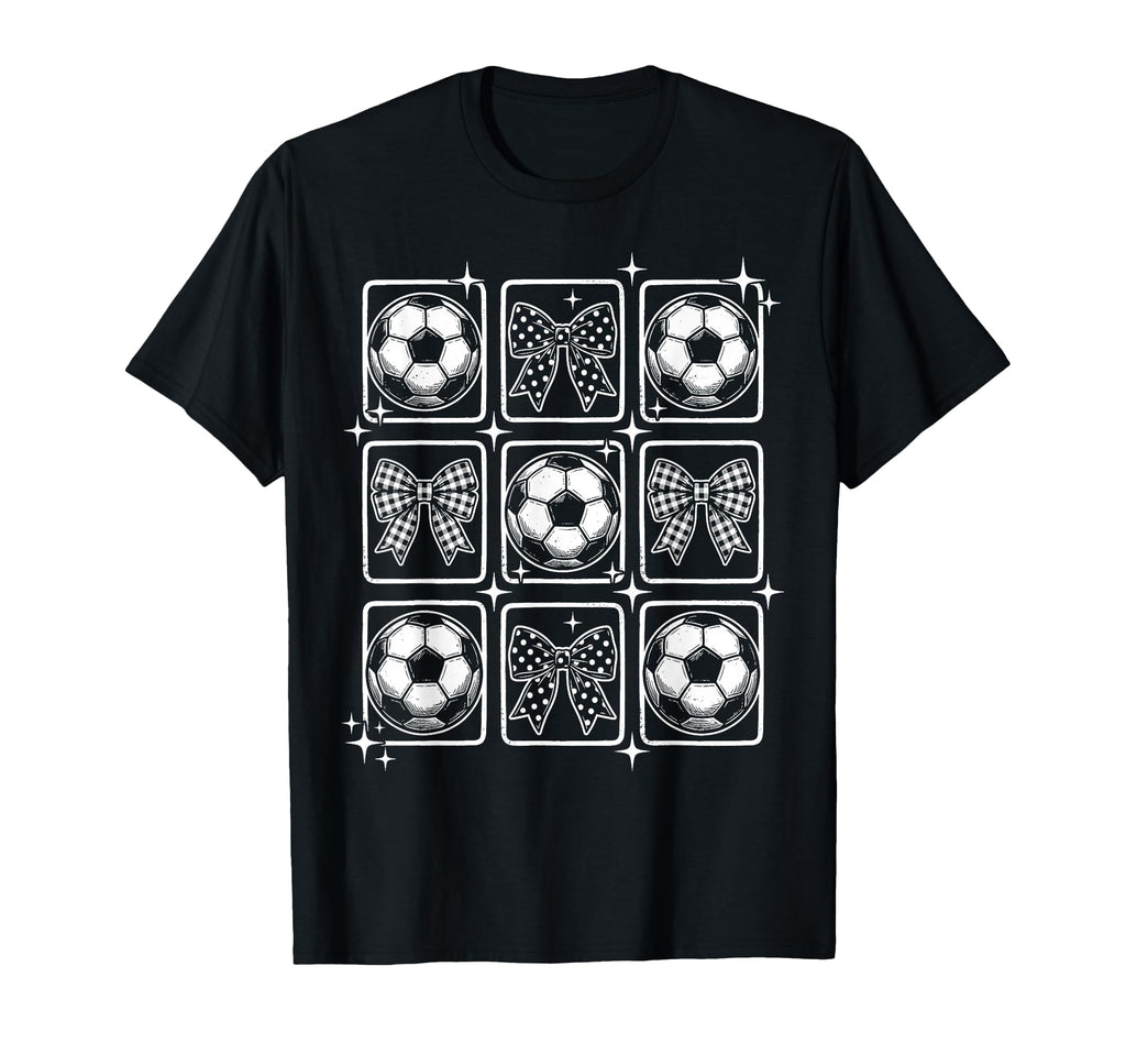 Coquette Bow Soccer T-Shirt - Casual Everyday Wear for Adults - T-Shirt, Sweatshirt, Hoodie