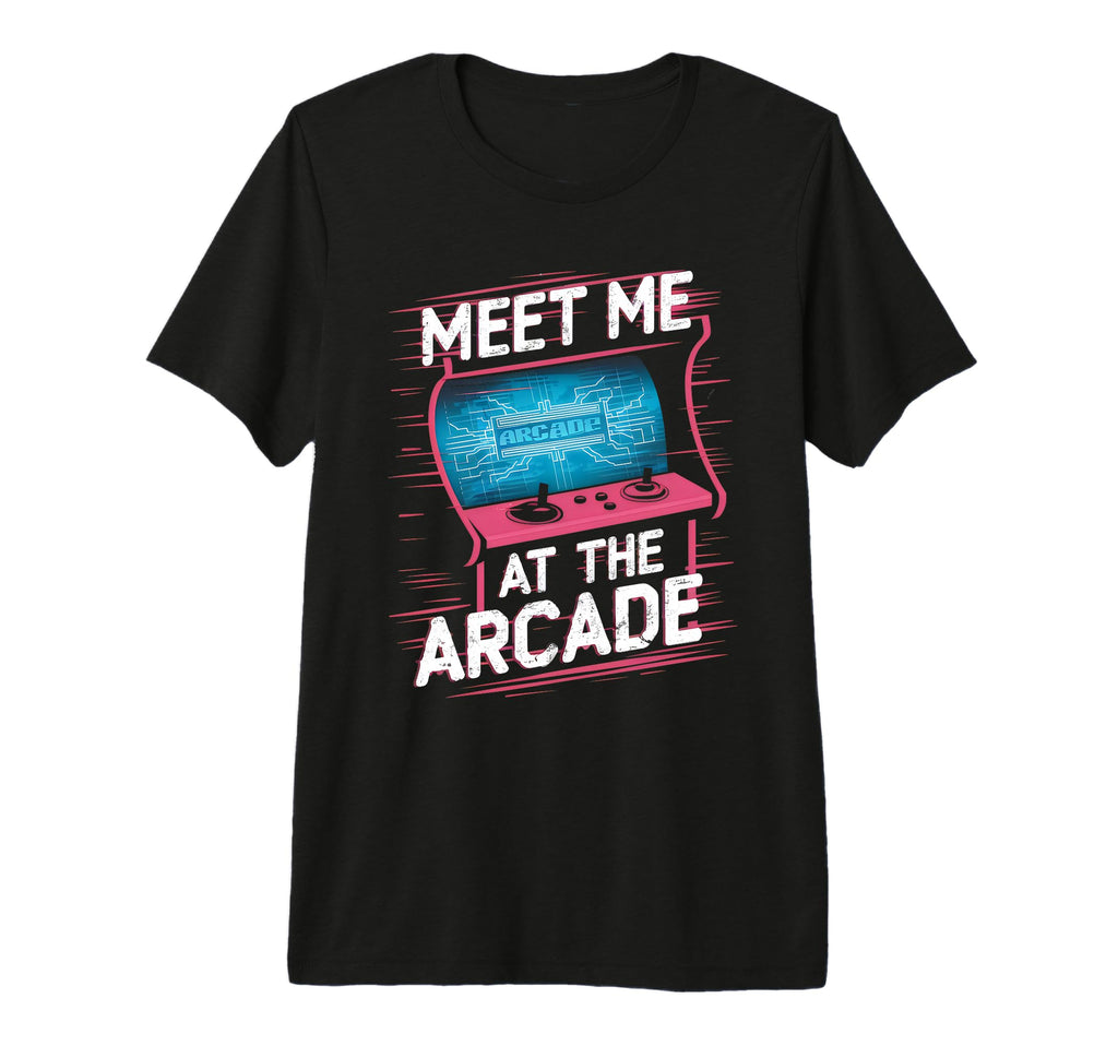 Gamer Love 80S 90S Meet Me Arcade T-Shirt - Fun Novelty Design Men Women - T-Shirt, Sweatshirt, Hoodie