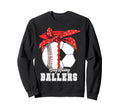 Baseball Soccer Busy Raising Ballers Sweatshirt - Aesthetic Graphic Unisex - T-Shirt, Sweatshirt, Hoodie