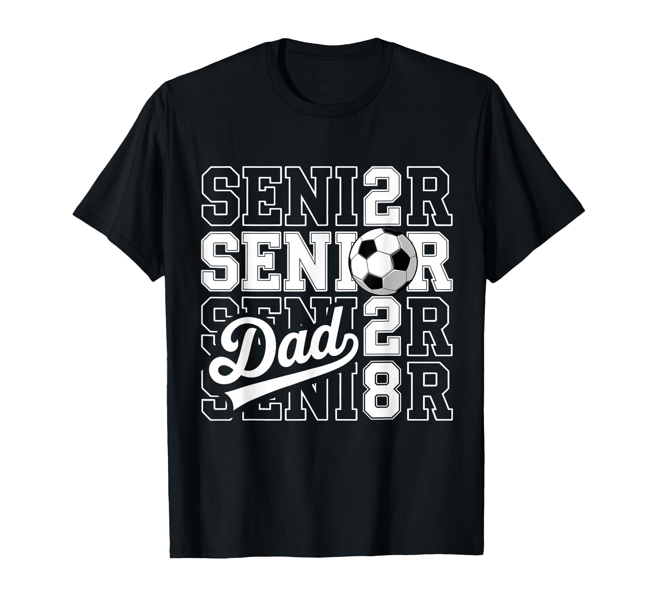 Proud Dad 2028 Senior Graduate Soccer T-Shirt - Aesthetic Graphic Unisex - T-Shirt, Sweatshirt, Hoodie