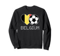 Belgium Soccer Belgian Flag Love Sweatshirt - Aesthetic Graphic Men Women - T-Shirt, Sweatshirt, Hoodie