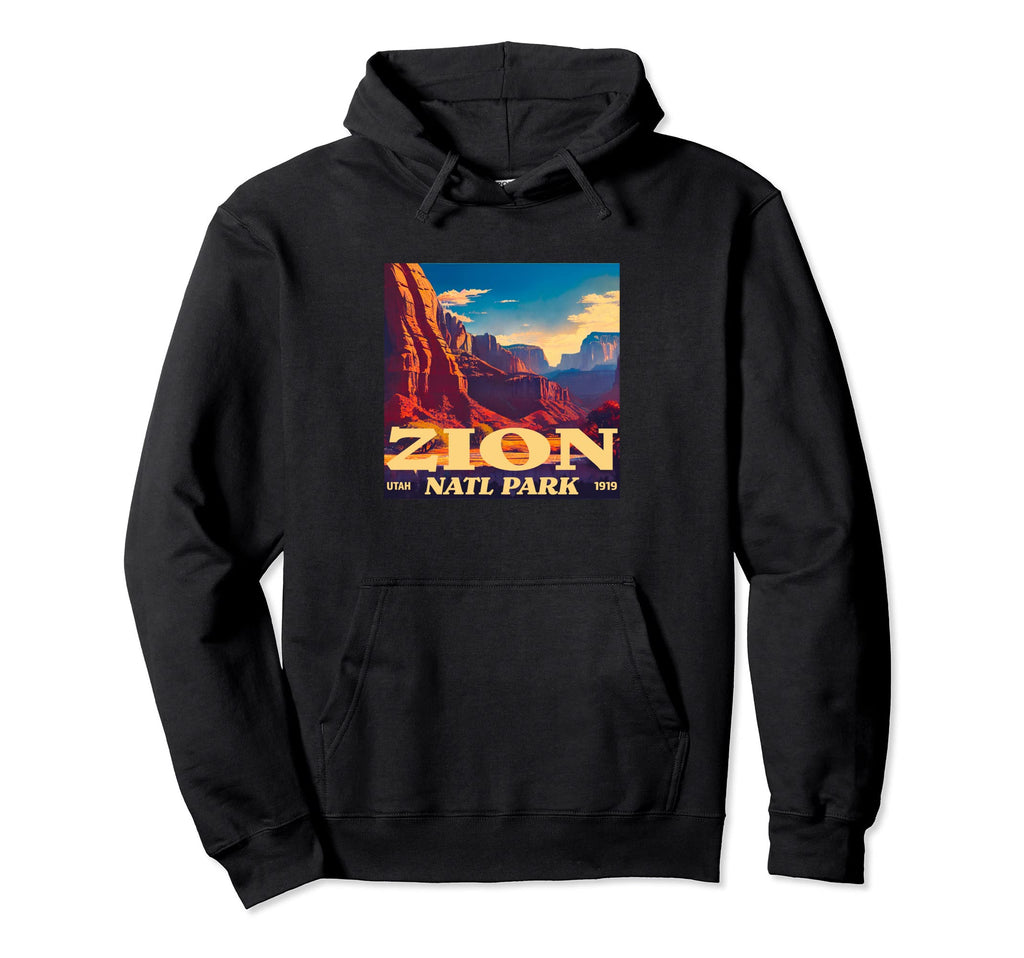Zion Utah Zion National Park Hoodie - Trendy Graphic Unisex - T-Shirt, Sweatshirt, Hoodie