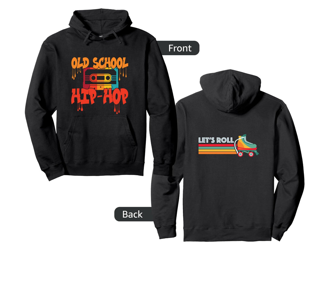 Old School Hip Hop Hoodie - Unique Graphic Men Women - T-Shirt, Sweatshirt, Hoodie
