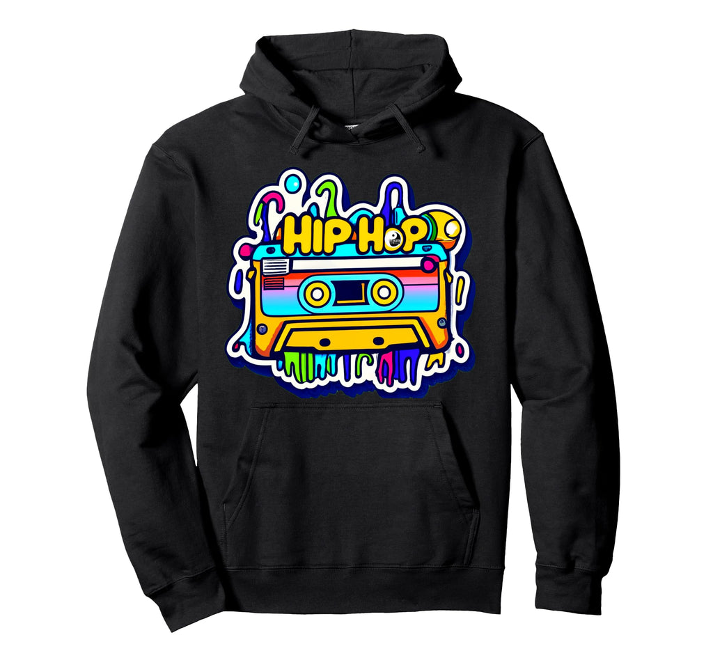 Colorful Hip Hop Cassette Tape Hoodie - Streetwear Style for Adults - T-Shirt, Sweatshirt, Hoodie