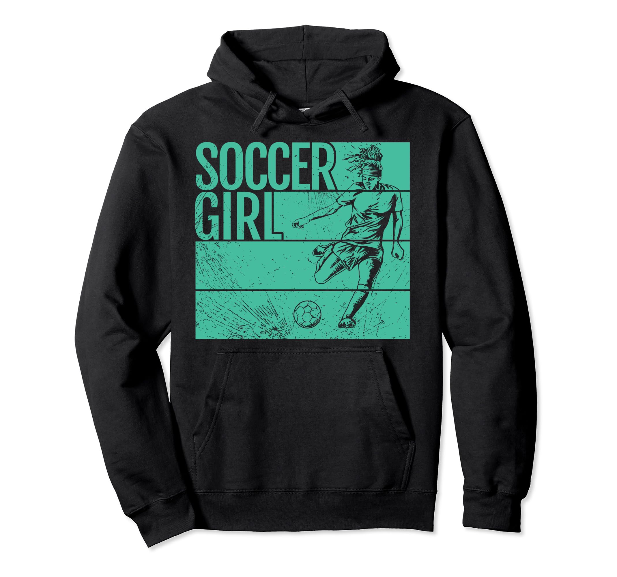 Soccer Funny Footballer Ball And Field Hoodie - Unique Graphic Men Women - T-Shirt, Sweatshirt, Hoodie
