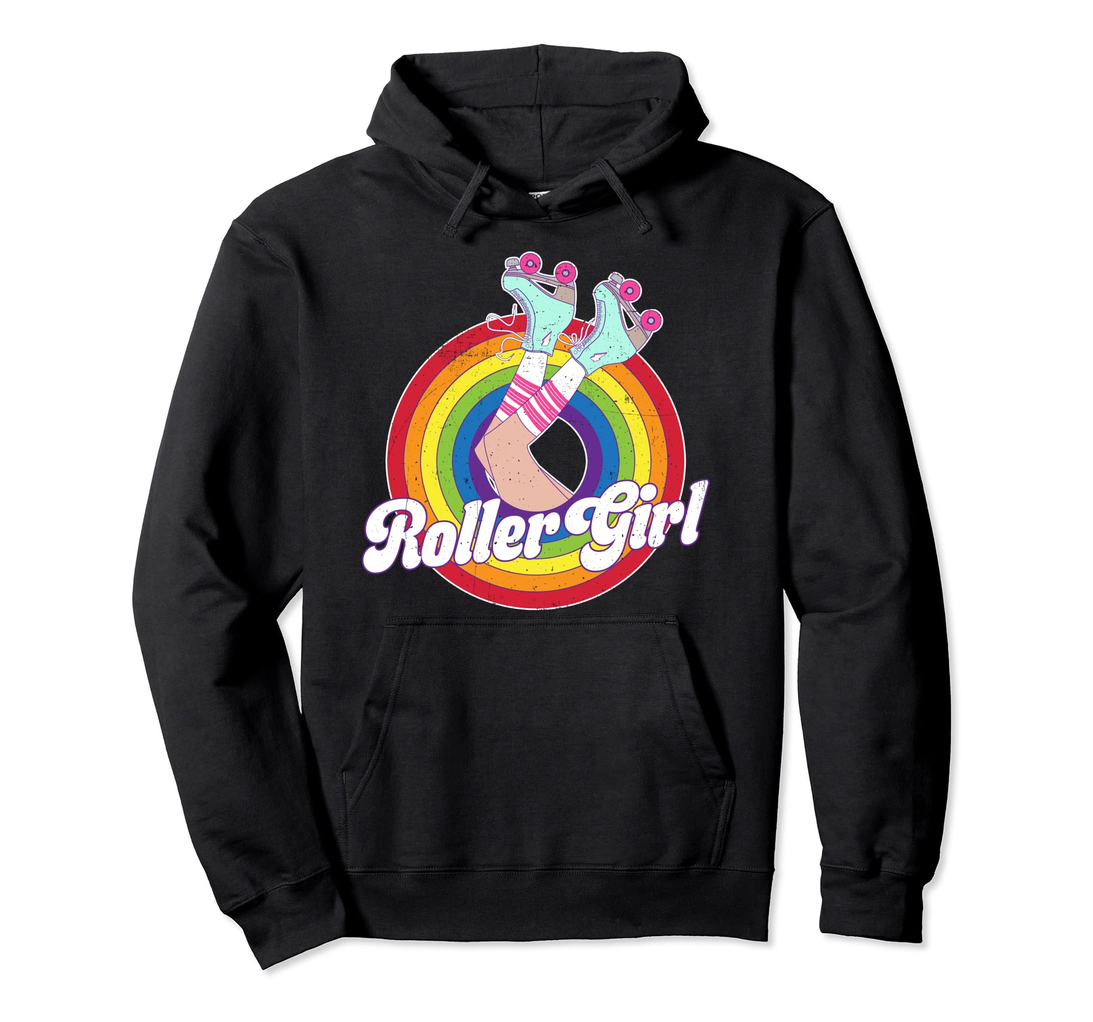 Roller Skater Skating 70S 80S Hoodie - Casual Everyday Wear for Adults - T-Shirt, Sweatshirt, Hoodie