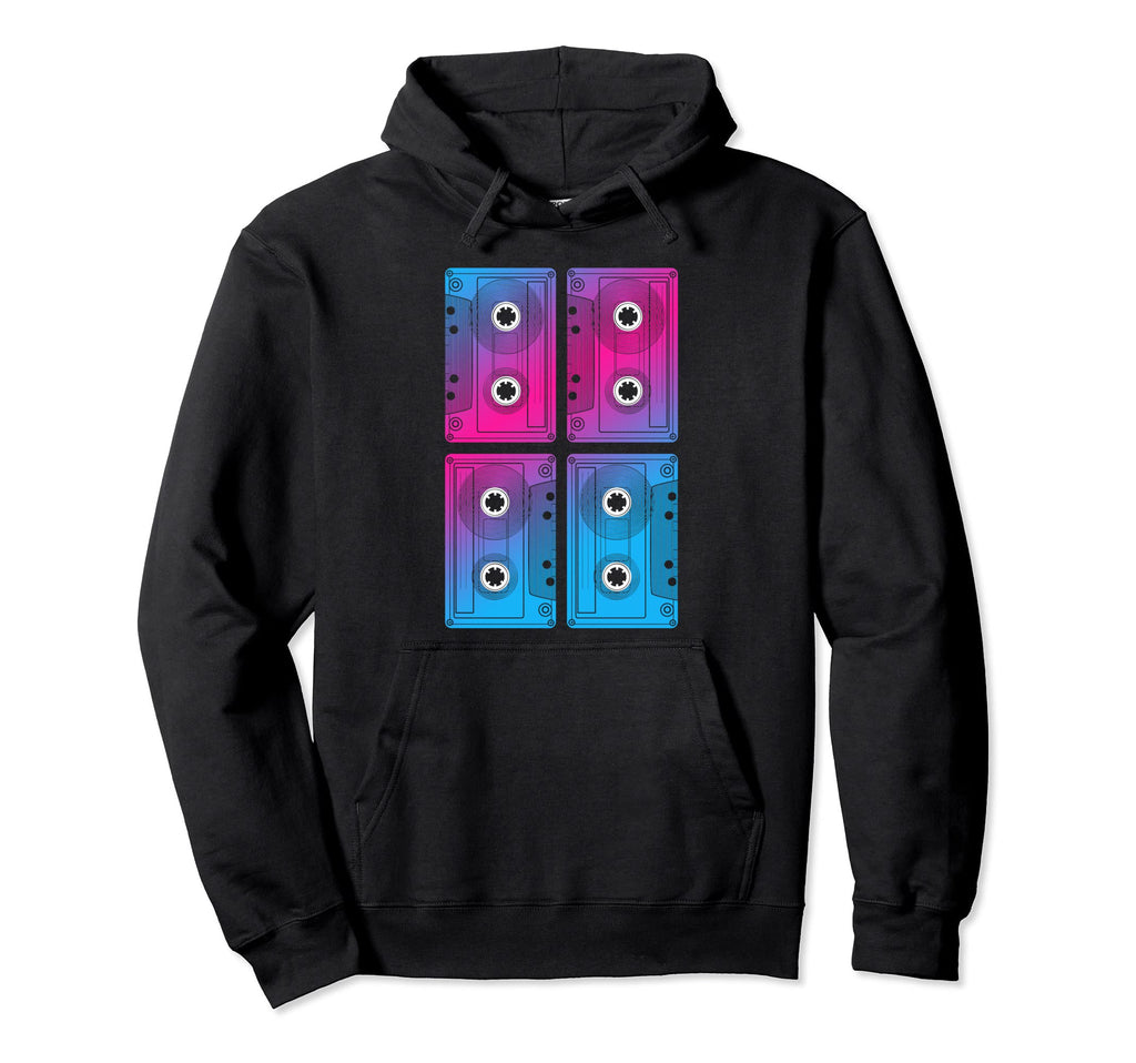 80S Vaporwave Cassette Tape Eighties Hoodie - Graphic Print Unisex - T-Shirt, Sweatshirt, Hoodie