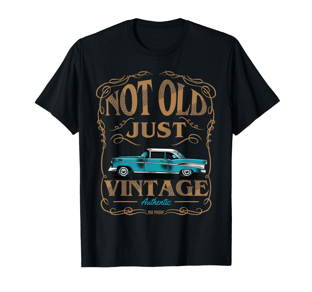 Not Old Just American Car Birthday T-Shirt - Aesthetic Graphic for Adults - T-Shirt, Sweatshirt, Hoodie