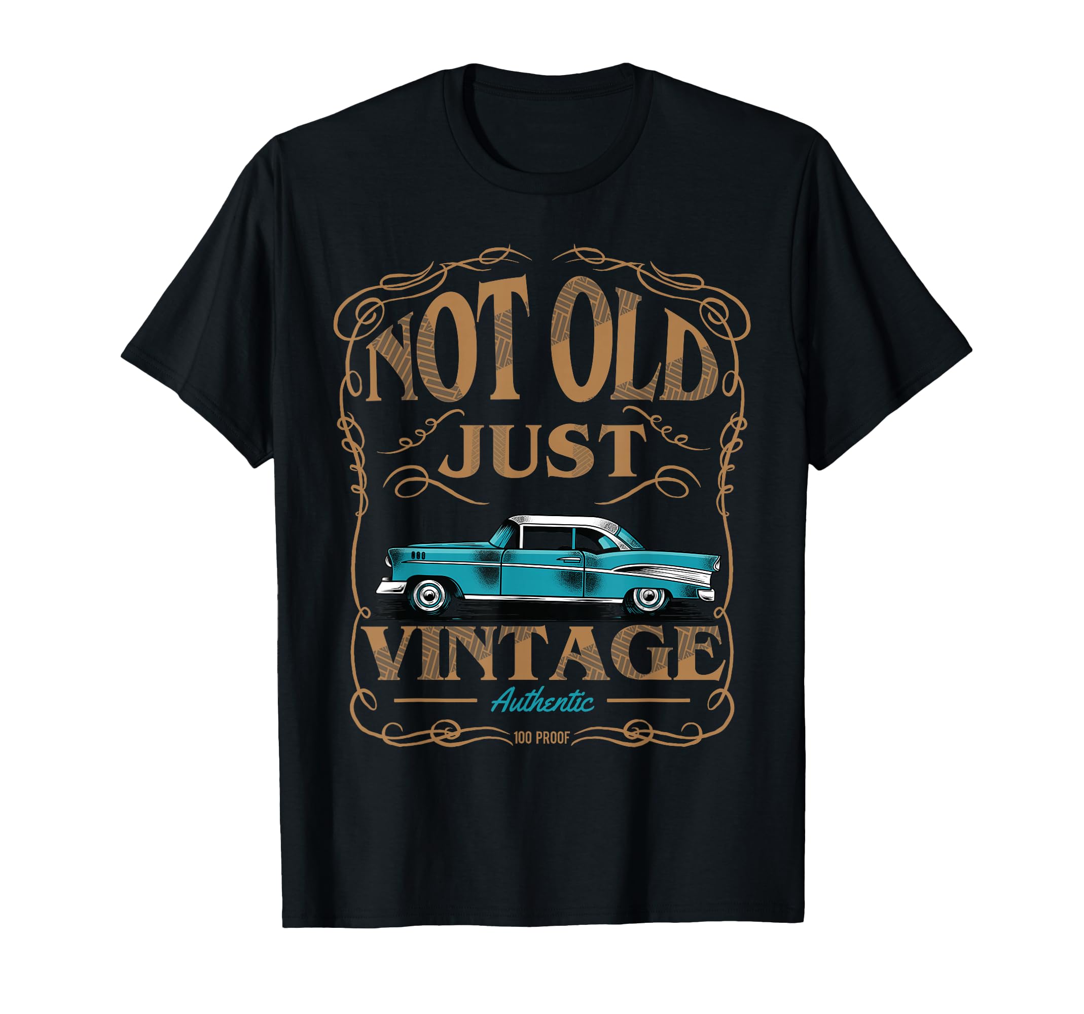 Not Old Just American Car Birthday T-Shirt - Aesthetic Graphic for Adults - T-Shirt, Sweatshirt, Hoodie
