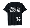 Soccer Mom Jersey Number 34 T-Shirt - Casual Everyday Wear Men Women - T-Shirt, Sweatshirt, Hoodie