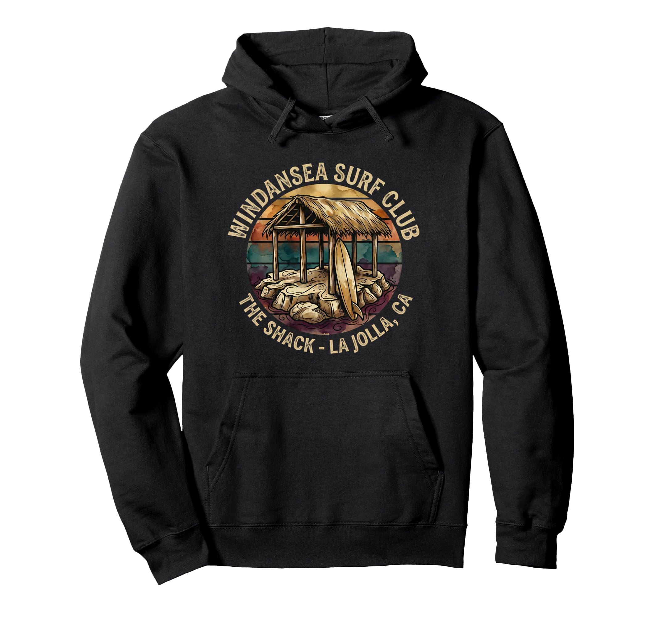 Windansea Surf Club Shack La Jolla Ca Hoodie - Casual Everyday Wear Unisex - T-Shirt, Sweatshirt, Hoodie