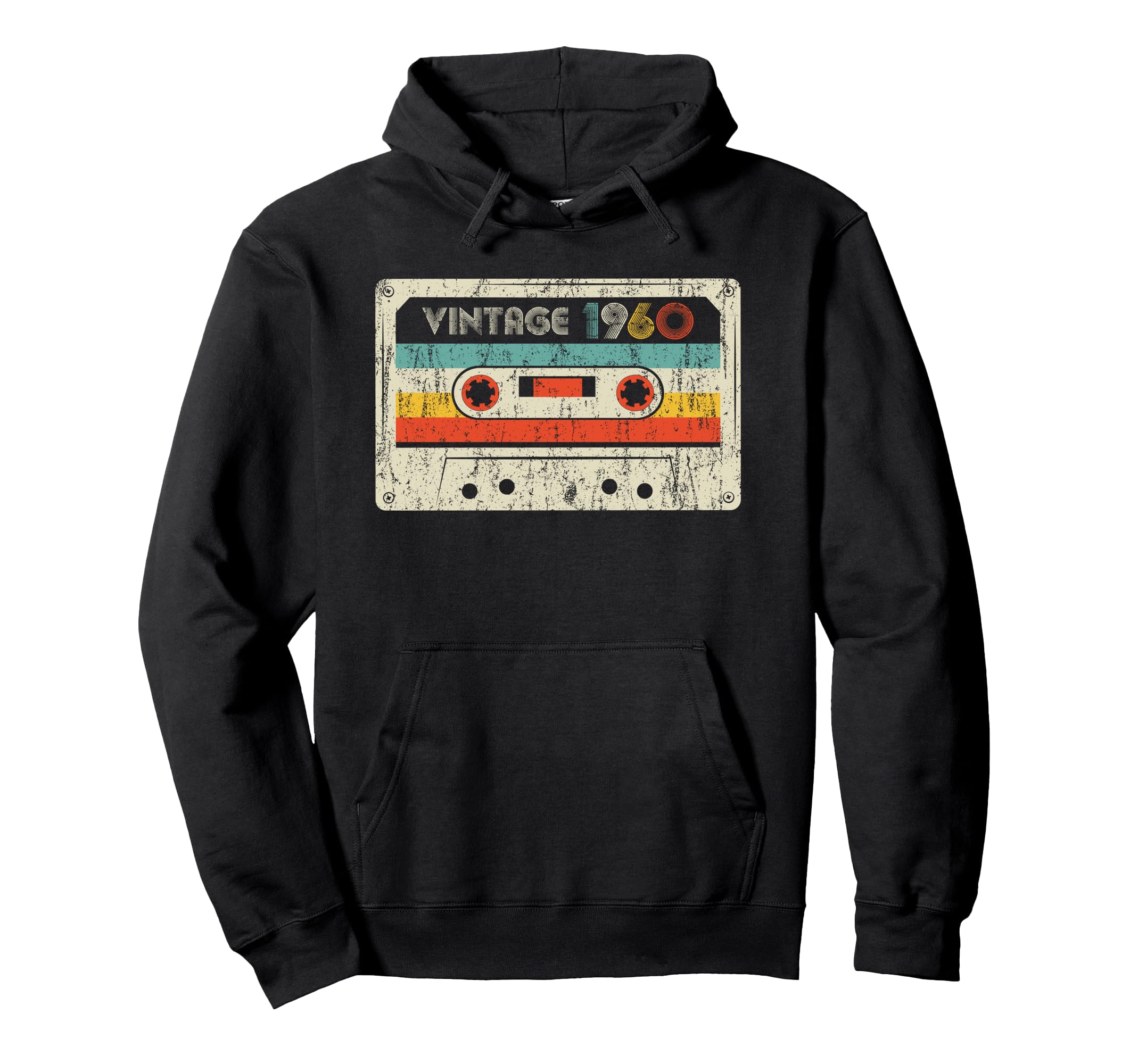 1960 Birthday 1960 Cassette Tape Hoodie - Fun Novelty Design Unisex - T-Shirt, Sweatshirt, Hoodie