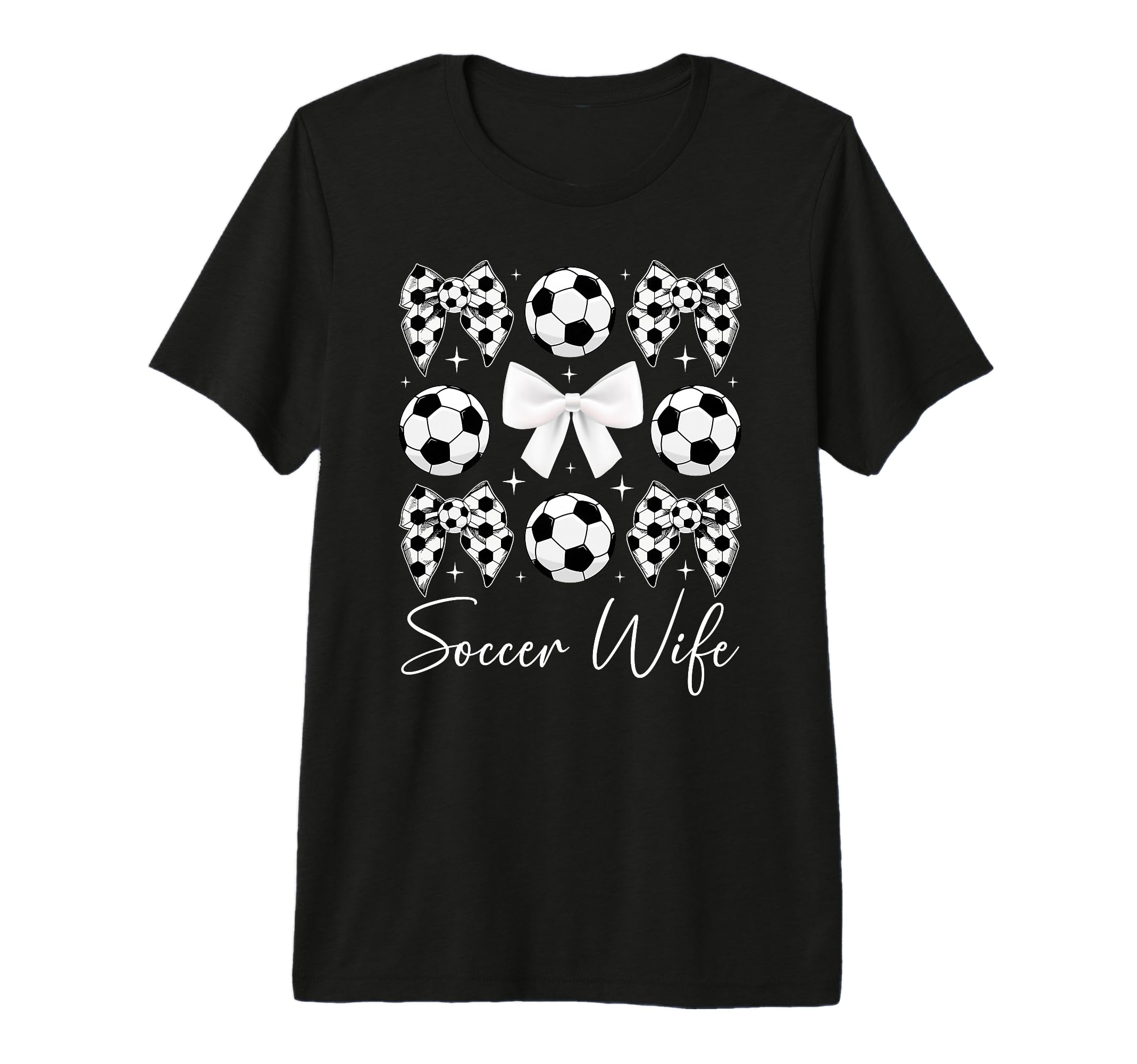 Soccer Wife Coquette Wife Soccer T-Shirt - Casual Everyday Wear Unisex - T-Shirt, Sweatshirt, Hoodie