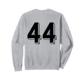 Number 44 Backside 80S 90S Sweatshirt - Casual Everyday Wear for Adults - T-Shirt, Sweatshirt, Hoodie