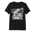 Jesus Saves Soccer Football Christian T-Shirt - Graphic Print for Adults - T-Shirt, Sweatshirt, Hoodie