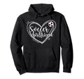 Soccer Girlfriend Heart Soccer Players Hoodie - Graphic Print Men Women - T-Shirt, Sweatshirt, Hoodie
