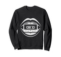 Nostalgic 80S 90S Sketch Lips Sweatshirt - Fun Novelty Design Unisex - T-Shirt, Sweatshirt, Hoodie