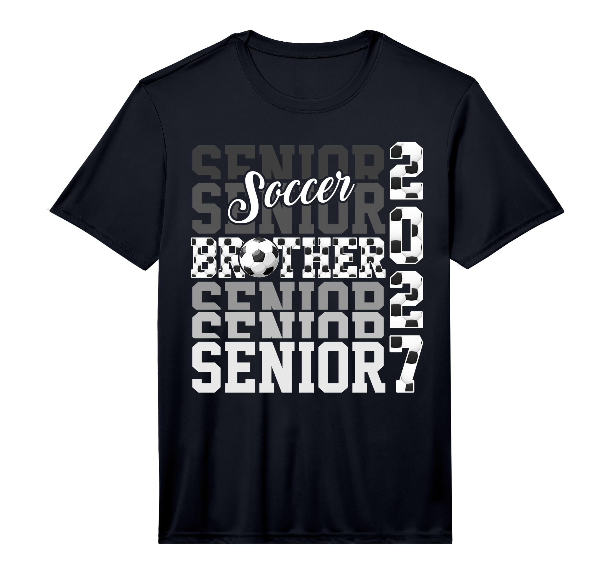 Senior 2027 Soccer Brother Proud T-Shirt - Novelty Apparel for Adults - T-Shirt, Sweatshirt, Hoodie