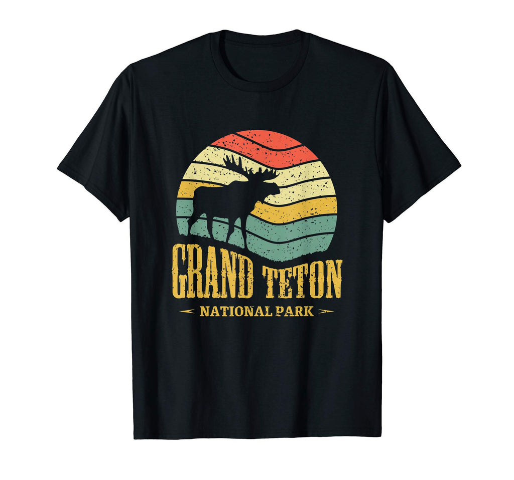 Grand Teton National Park Moose Travel T-Shirt - Novelty Apparel Unisex - T-Shirt, Sweatshirt, Hoodie
