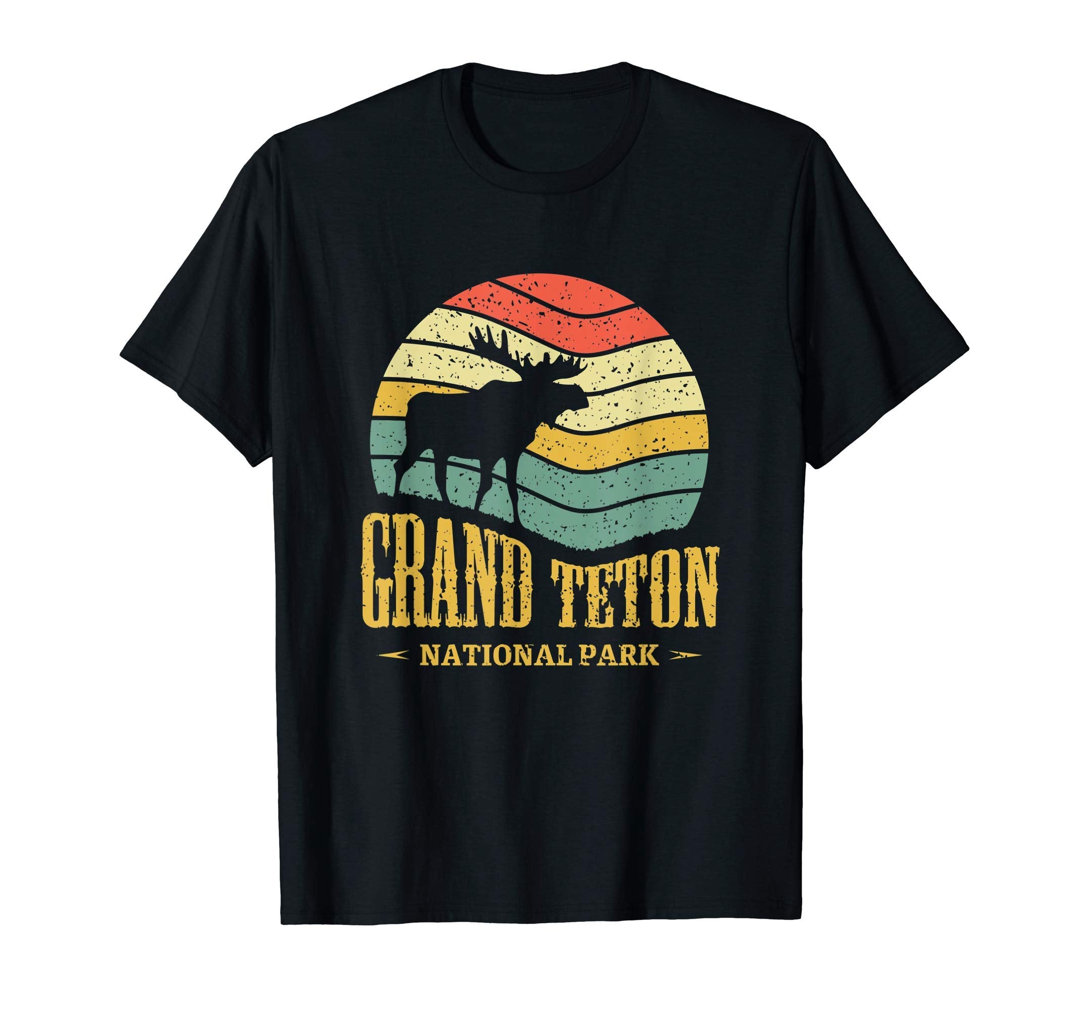 Grand Teton National Park Moose Travel T-Shirt - Novelty Apparel Unisex - T-Shirt, Sweatshirt, Hoodie