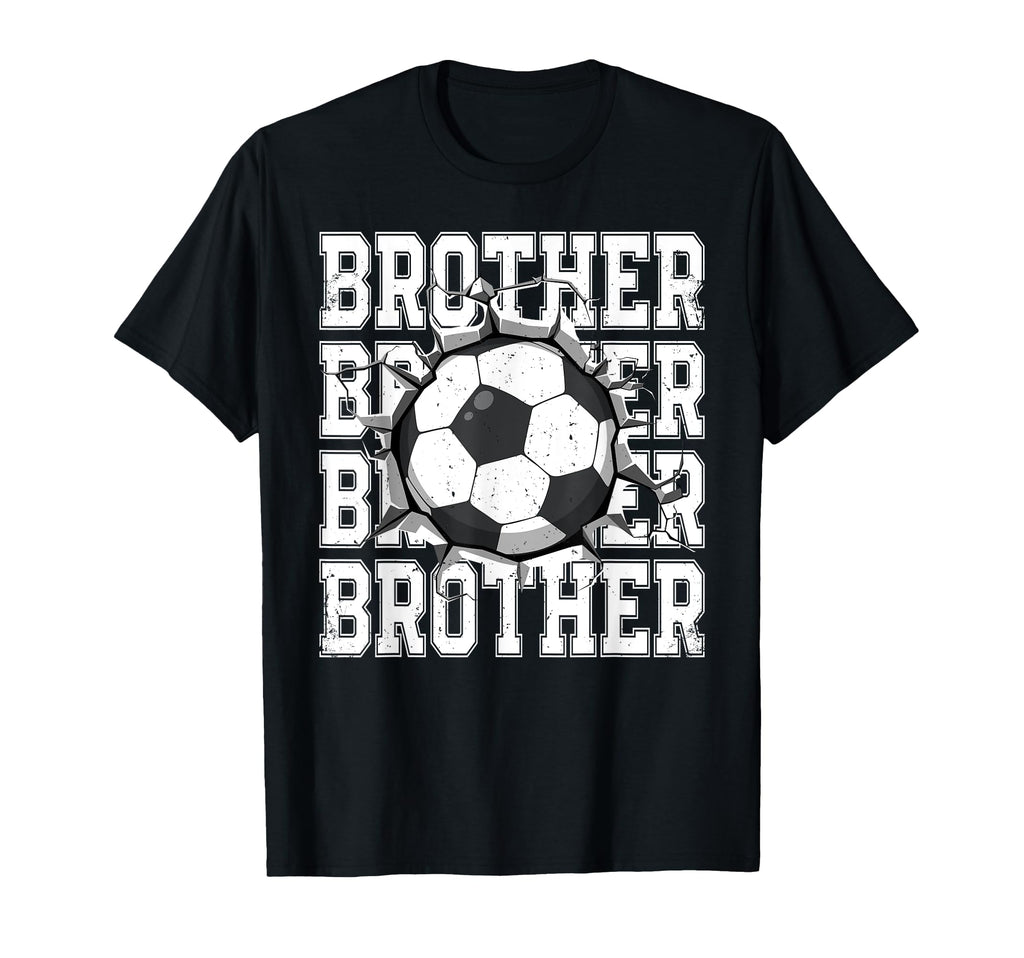 Soccer Brother Cracked Wall Family T-Shirt - Aesthetic Graphic Unisex - T-Shirt, Sweatshirt, Hoodie