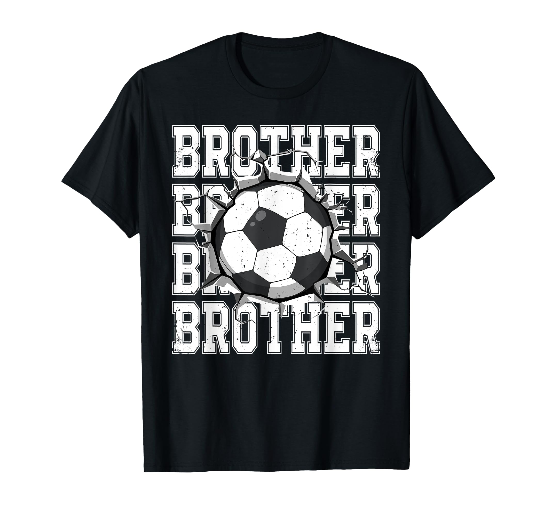 Soccer Brother Cracked Wall Family T-Shirt - Aesthetic Graphic Unisex - T-Shirt, Sweatshirt, Hoodie