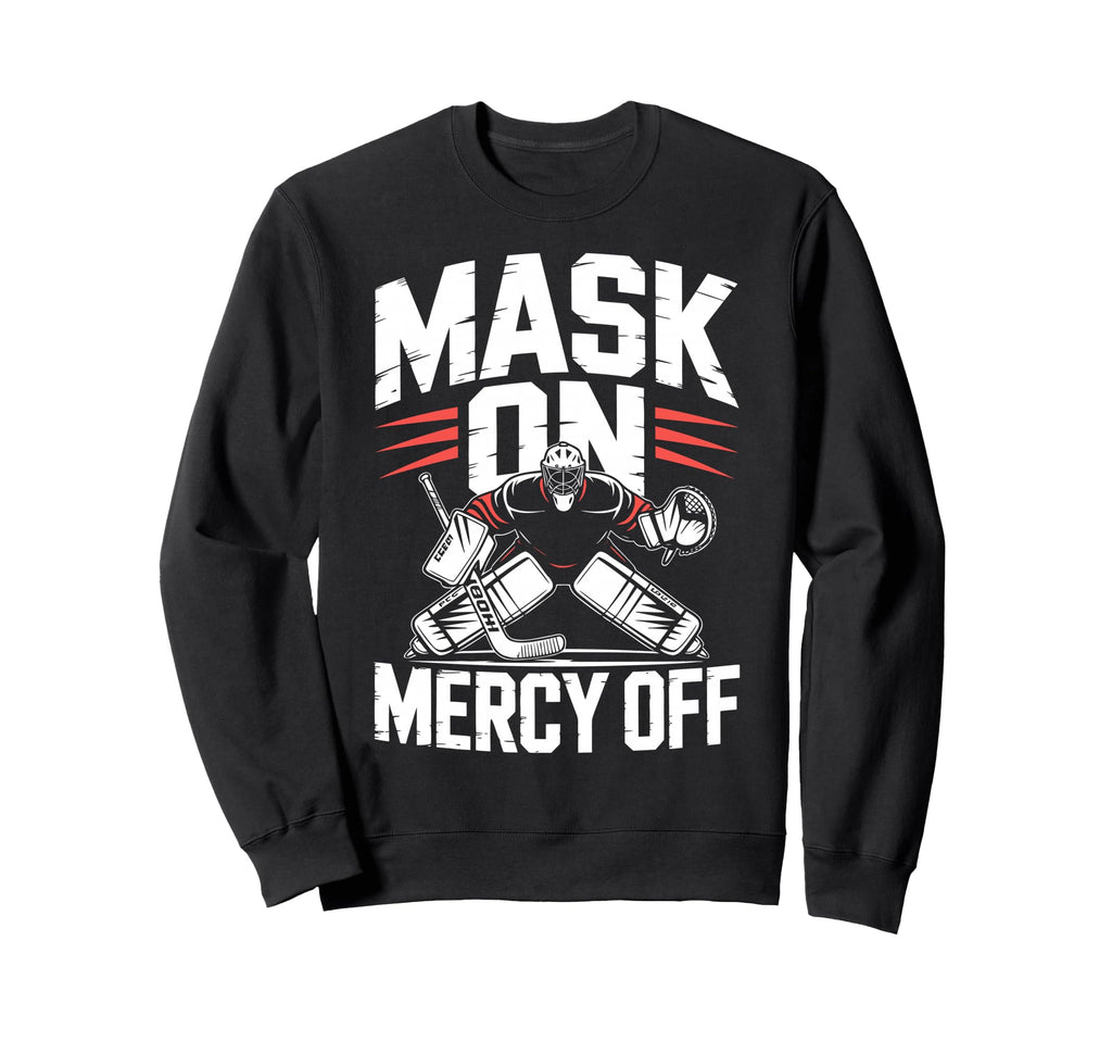 Ice Hockey Goalkeeper Mask Hockey Sweatshirt - Custom Art Print for Adults - T-Shirt, Sweatshirt, Hoodie