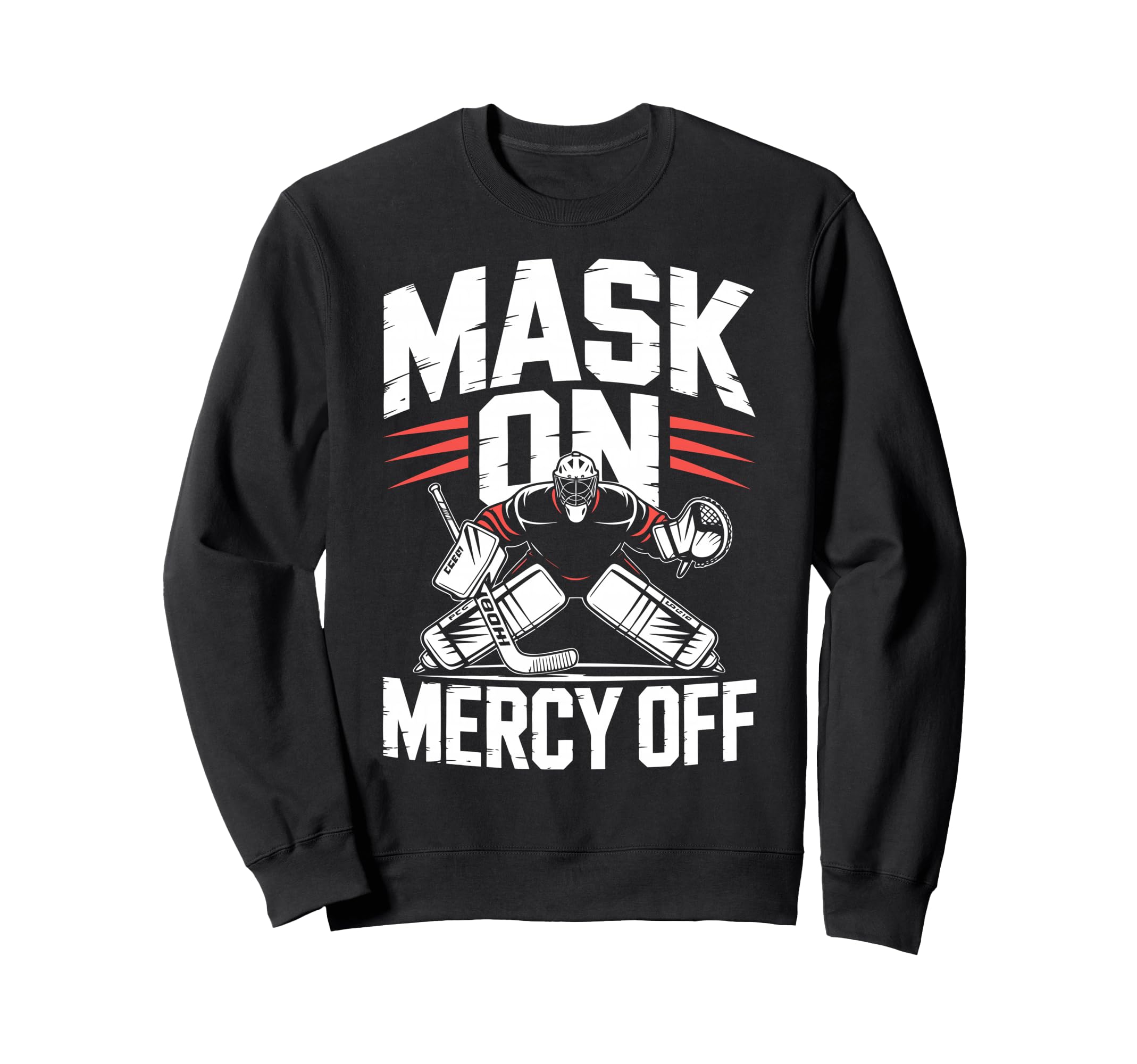 Ice Hockey Goalkeeper Mask Hockey Sweatshirt - Custom Art Print for Adults - T-Shirt, Sweatshirt, Hoodie