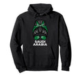 Saudi Arabia Flag Hairbun Football Soccer Hoodie - Minimalist Print Unisex - T-Shirt, Sweatshirt, Hoodie