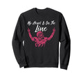 My Heart Is Line Football Lineman Sweatshirt - Aesthetic Graphic Men Women - T-Shirt, Sweatshirt, Hoodie