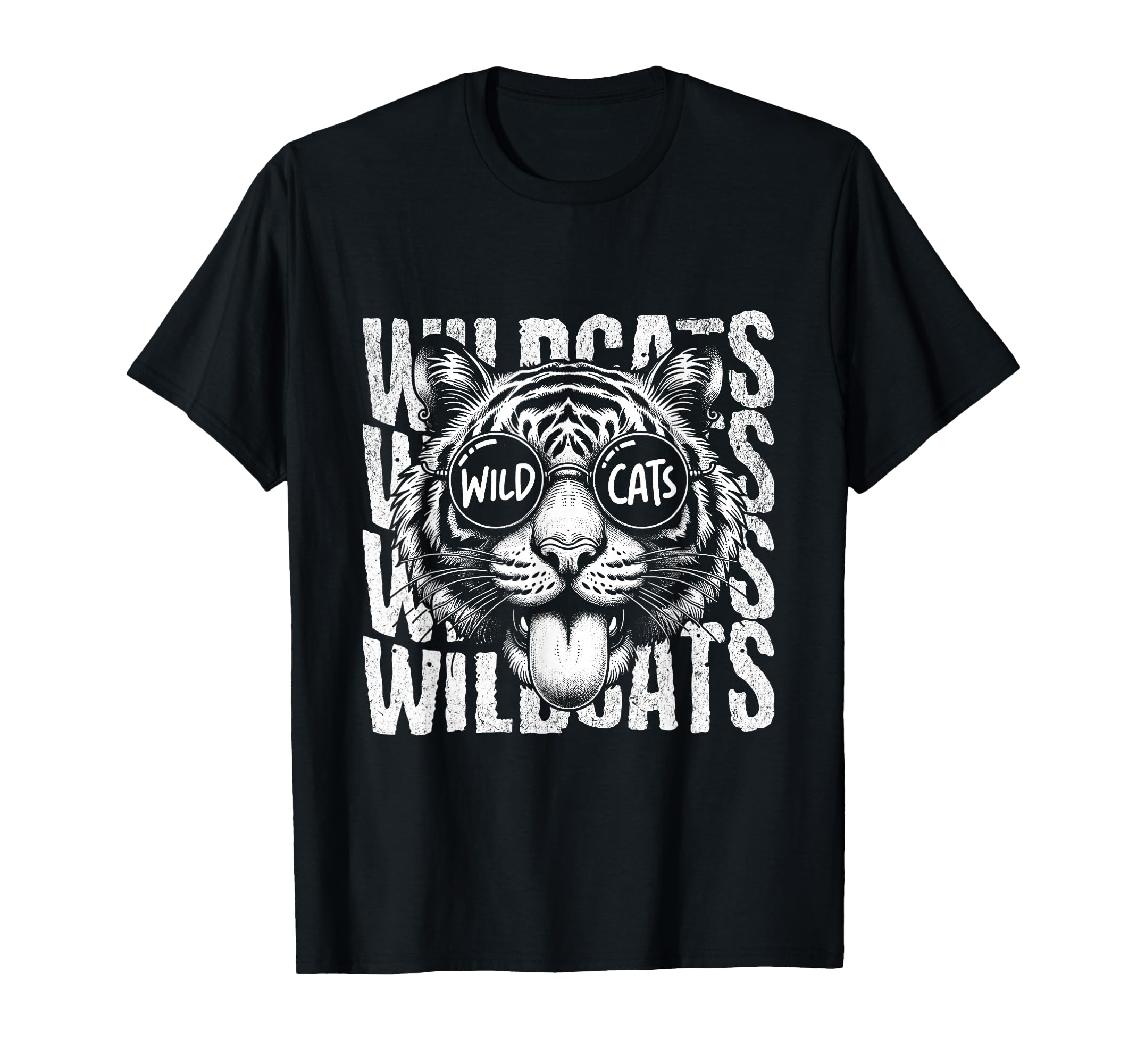 Wildcats School Sports Fan Team Spirit Back T-Shirt - Graphic Print Unisex - T-Shirt, Sweatshirt, Hoodie