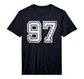 Distressed Number 97 Sport White Number T-Shirt - Graphic Print for Adults - T-Shirt, Sweatshirt, Hoodie