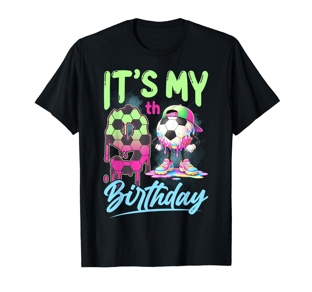 Its My 9Th Birthday Soccer Ball 9 Years T-Shirt - Unique Graphic Unisex - T-Shirt, Sweatshirt, Hoodie
