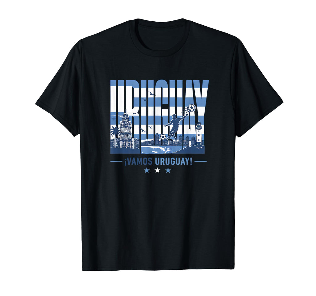 Uruguay Soccer Vamos Uruguay Football T-Shirt - Novelty Apparel Unisex - T-Shirt, Sweatshirt, Hoodie