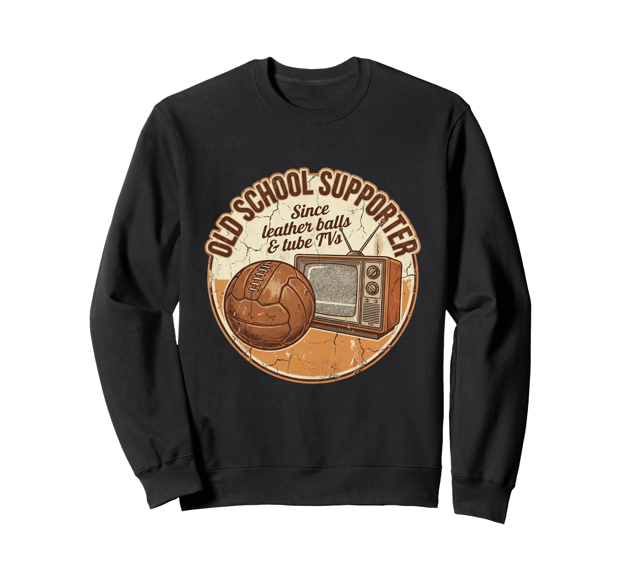 Old School Soccer Supporter Sweatshirt - Aesthetic Graphic for Adults - T-Shirt, Sweatshirt, Hoodie