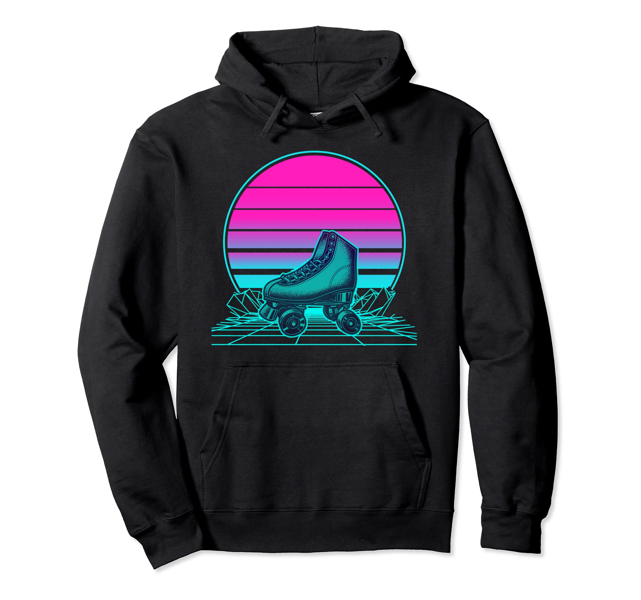 Sunset Roller Skate Hoodie - Trendy Graphic Men Women - T-Shirt, Sweatshirt, Hoodie