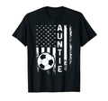 Soccer Auntie American Flag T-Shirt - Trendy Graphic Men Women - T-Shirt, Sweatshirt, Hoodie