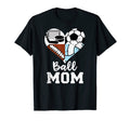 Ball Mom Funny Soccer Football T-Shirt - Aesthetic Graphic Unisex - T-Shirt, Sweatshirt, Hoodie
