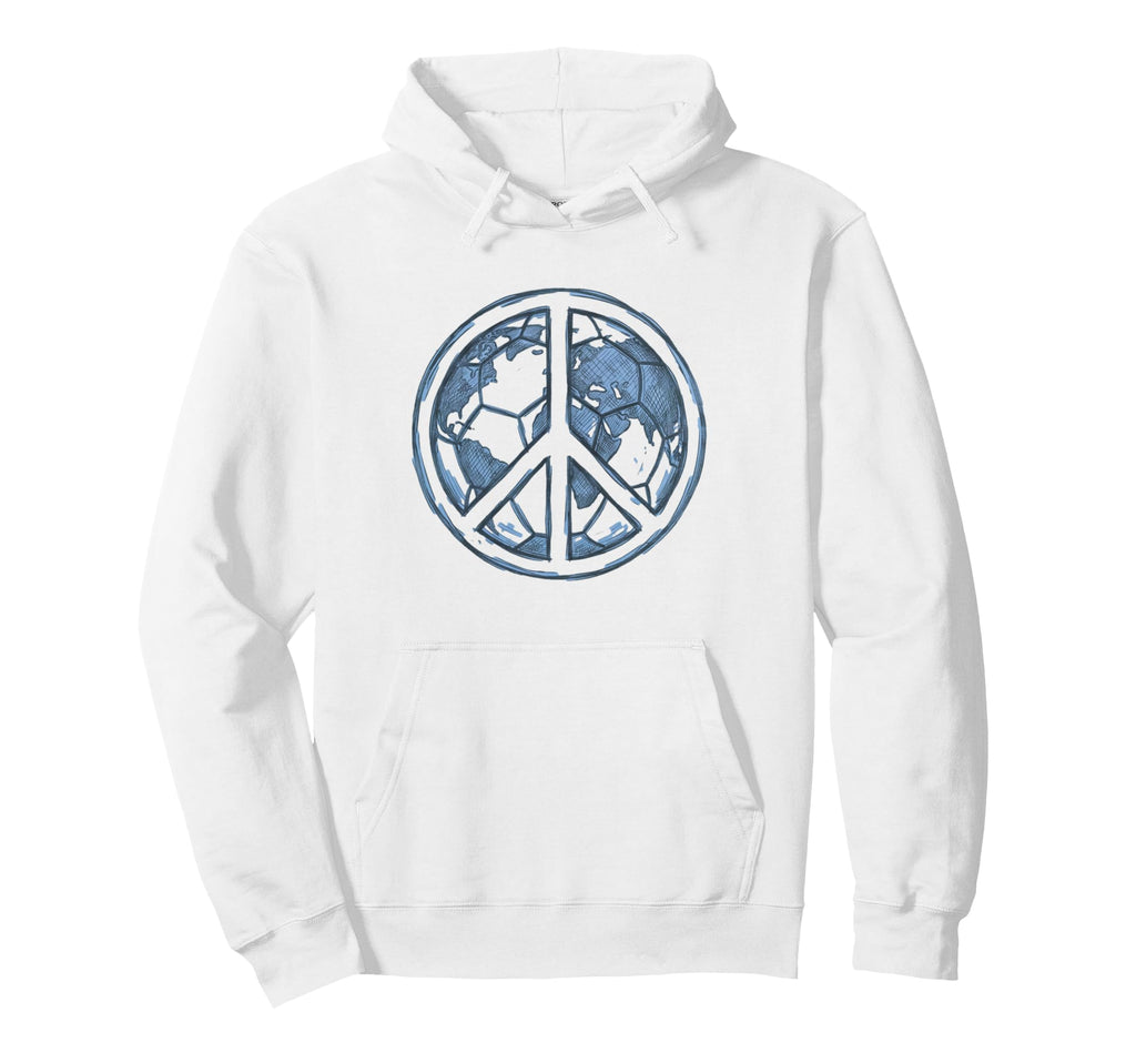 Soccer World Peace Is My Goal Futbol Hoodie - Novelty Apparel for Adults - T-Shirt, Sweatshirt, Hoodie