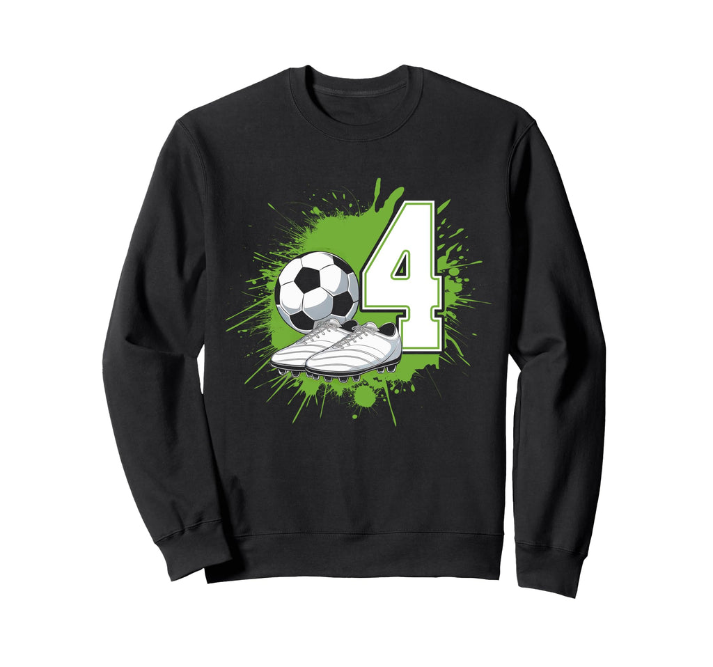 4 Soccer Birthday Gift Soccer Fan Sweatshirt - Custom Art Print for Adults - T-Shirt, Sweatshirt, Hoodie
