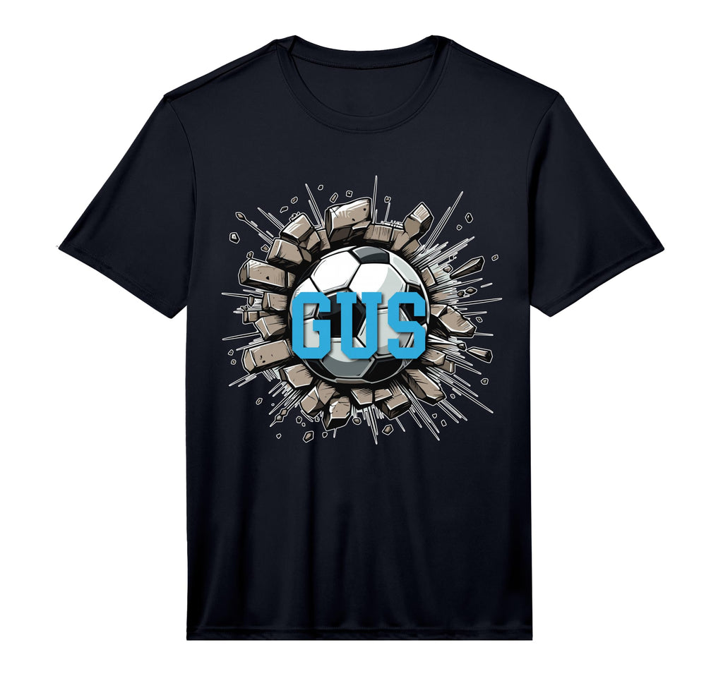 Gus Soccer Custom Name Performance T-Shirt - Trendy Graphic Men Women - T-Shirt, Sweatshirt, Hoodie