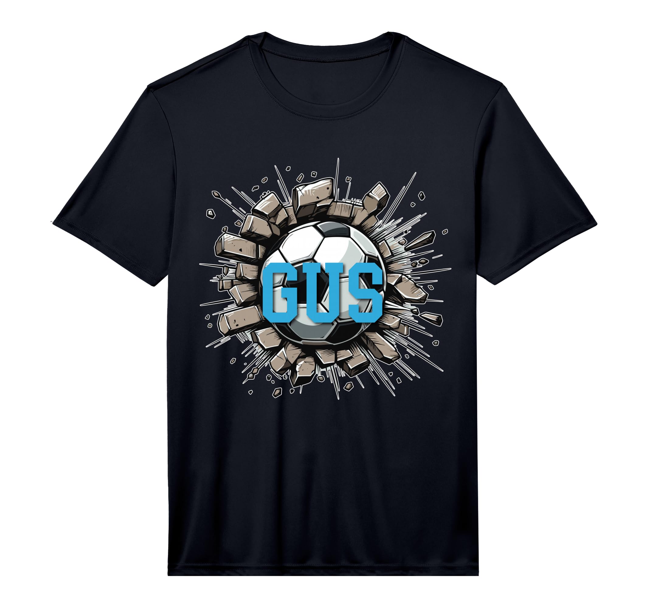 Gus Soccer Custom Name Performance T-Shirt - Trendy Graphic Men Women - T-Shirt, Sweatshirt, Hoodie